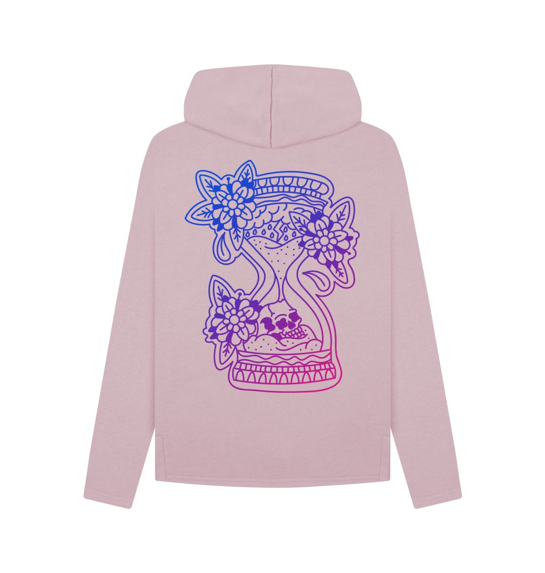 Mauve Hour Glass Hoody Relaxed Fit