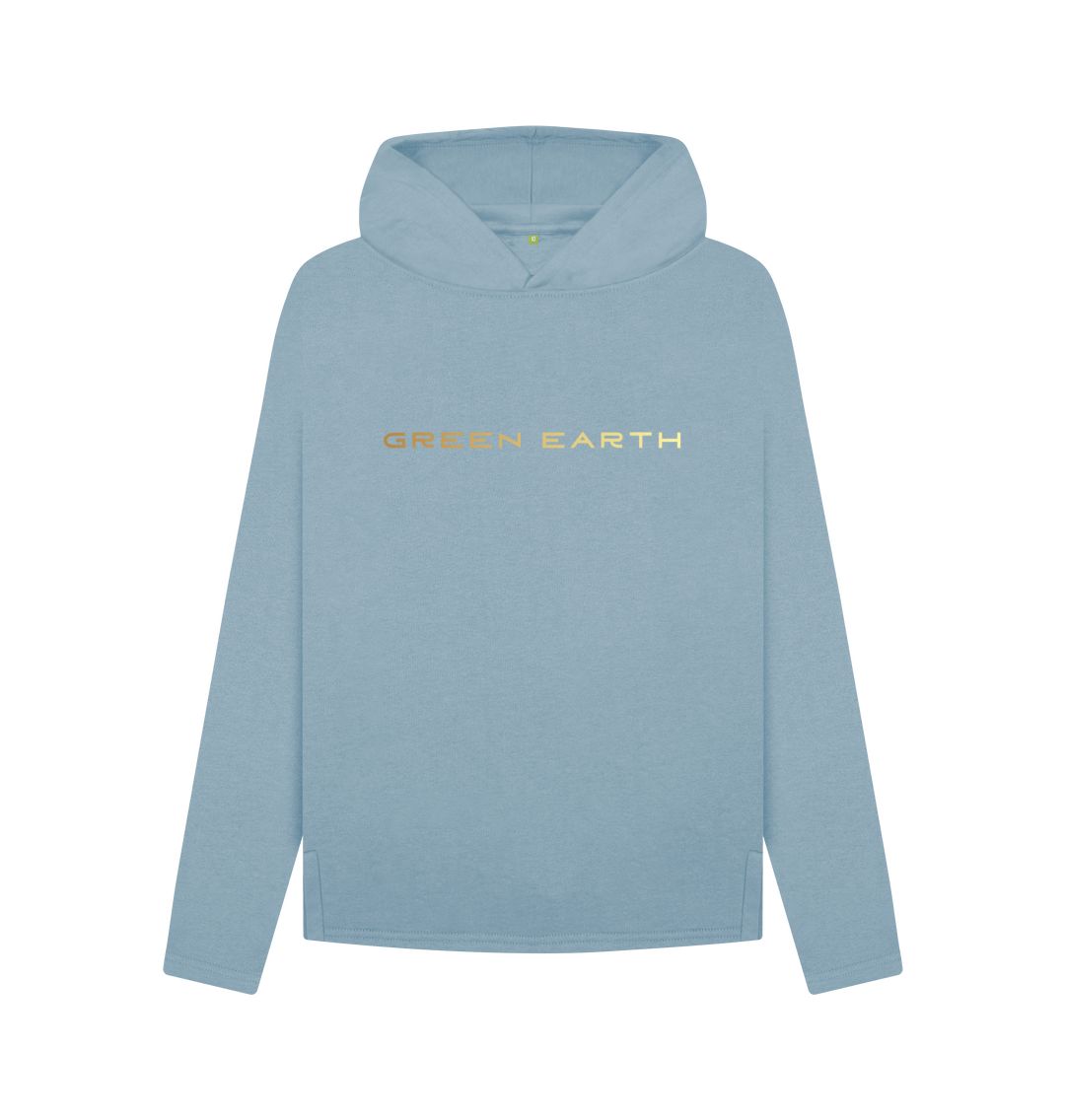 Stone Blue Hour Glass Hoody Relaxed Fit