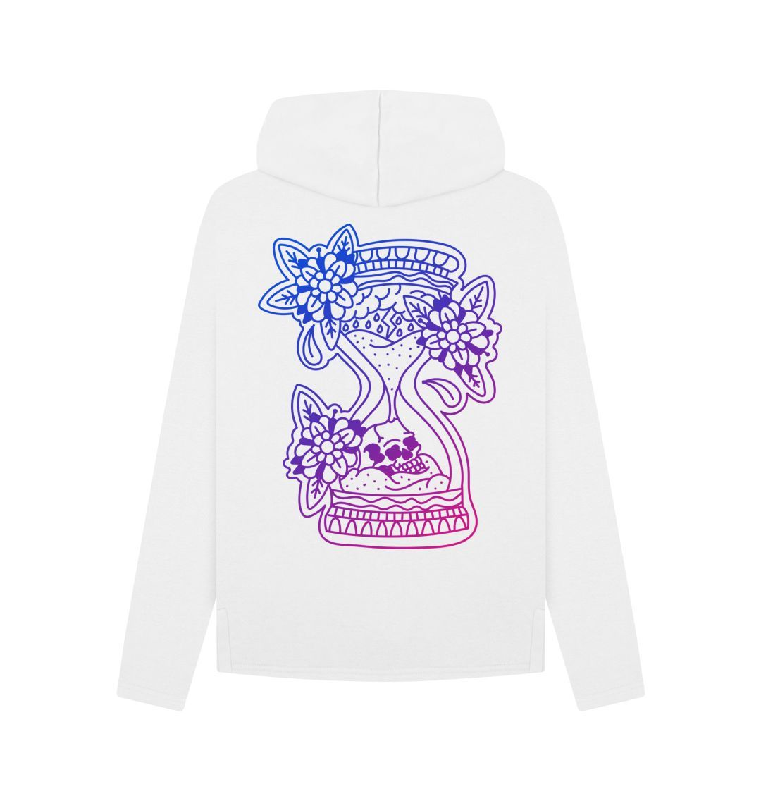 White Hour Glass Hoody Relaxed Fit