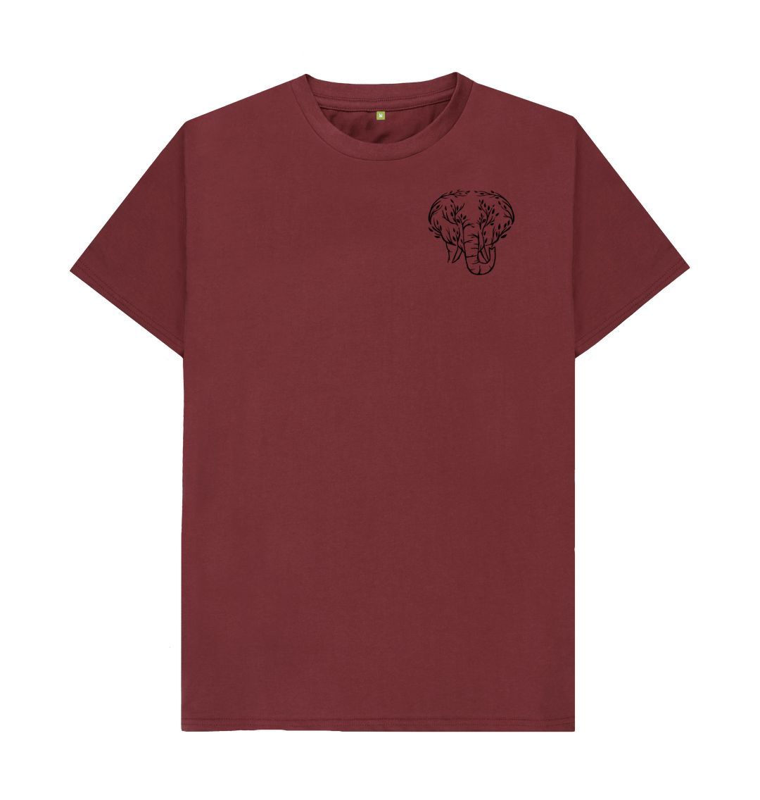 Red Wine Green Earth Elephant Tee