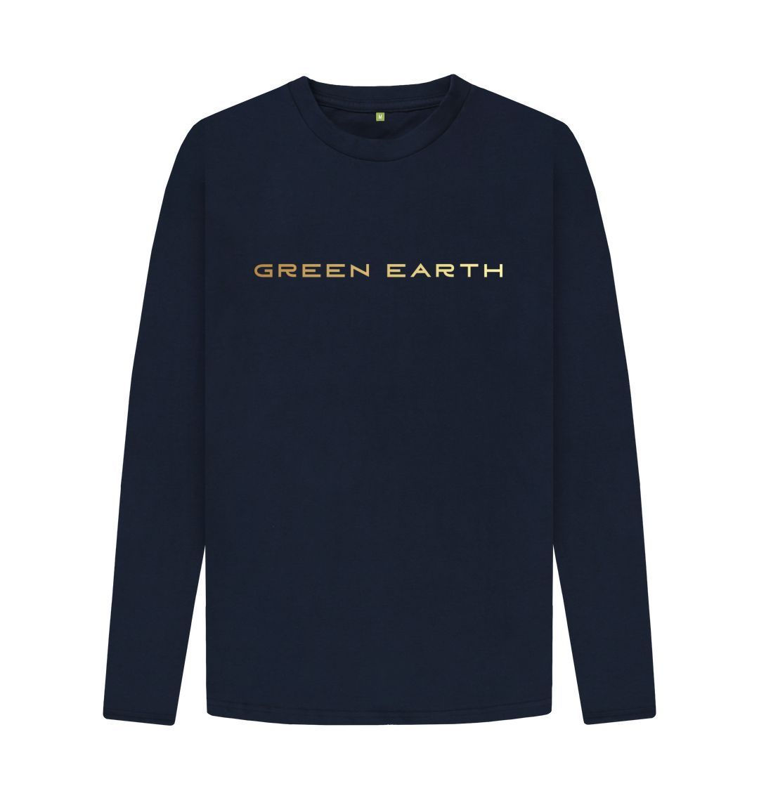 Navy Blue Mens Longsleeve Tee