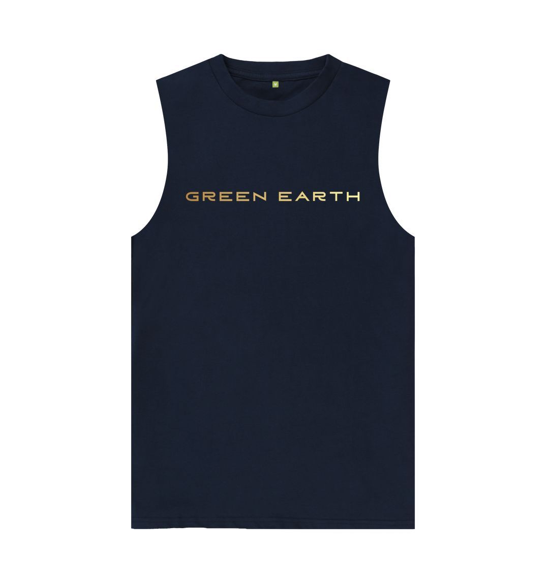 Navy Blue Mens Vest Top