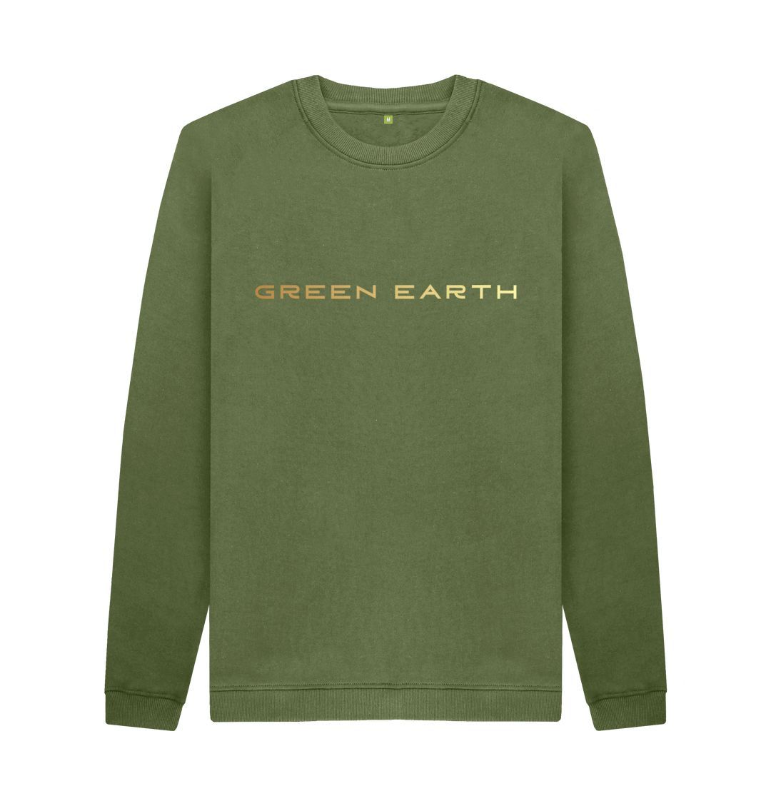 Khaki Mens Crew Neck Sweater