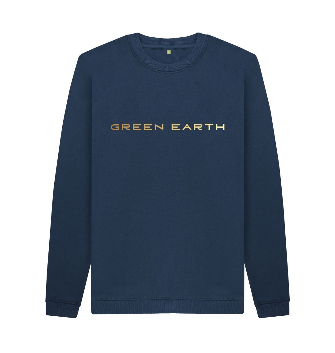 Navy Blue Mens Crew Neck Sweater