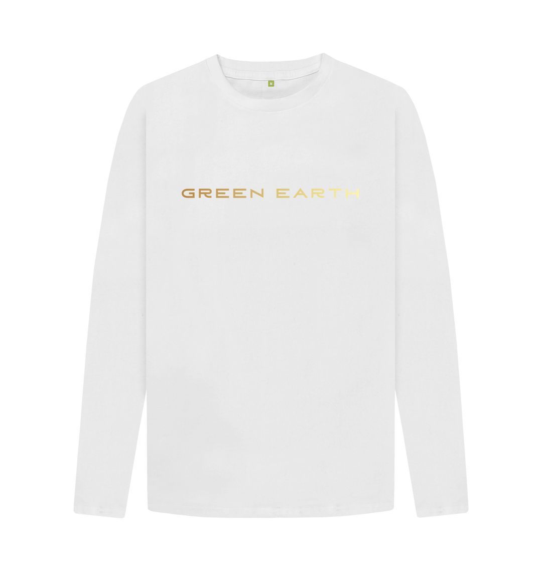 White Mens Longsleeve Tee