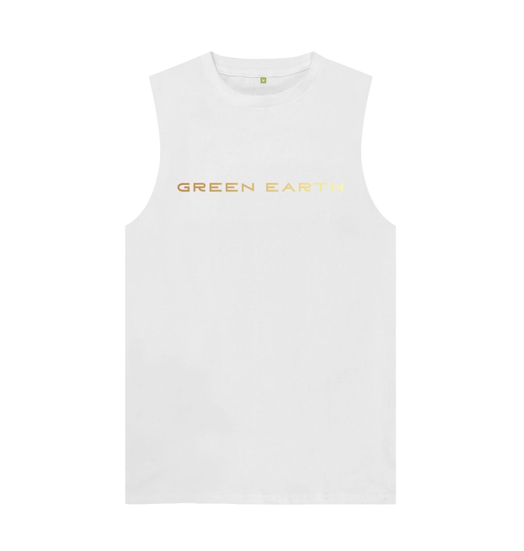 White Mens Vest Top