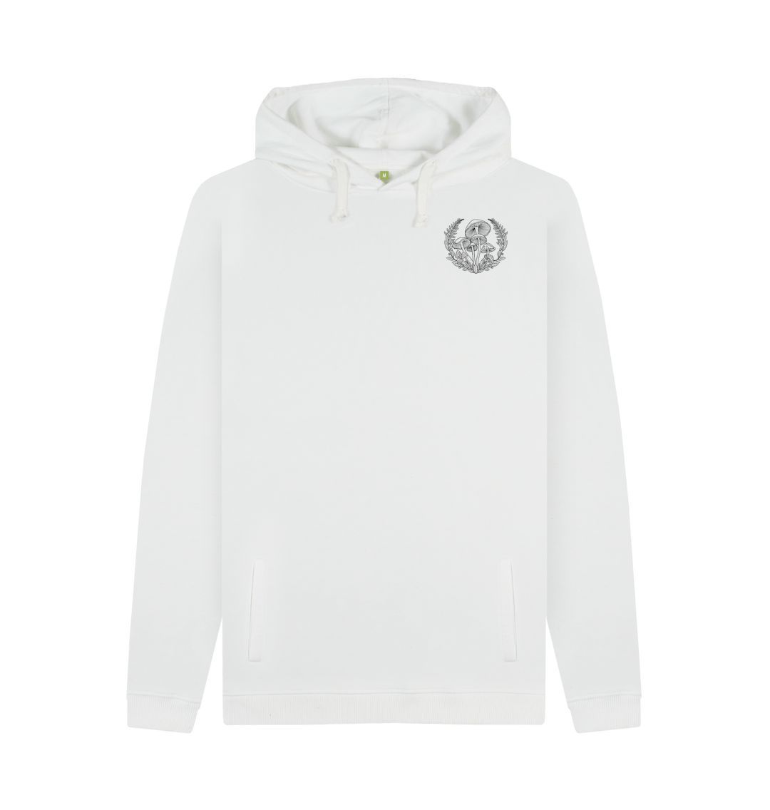 White GreenEarth Mushroom Hoodie